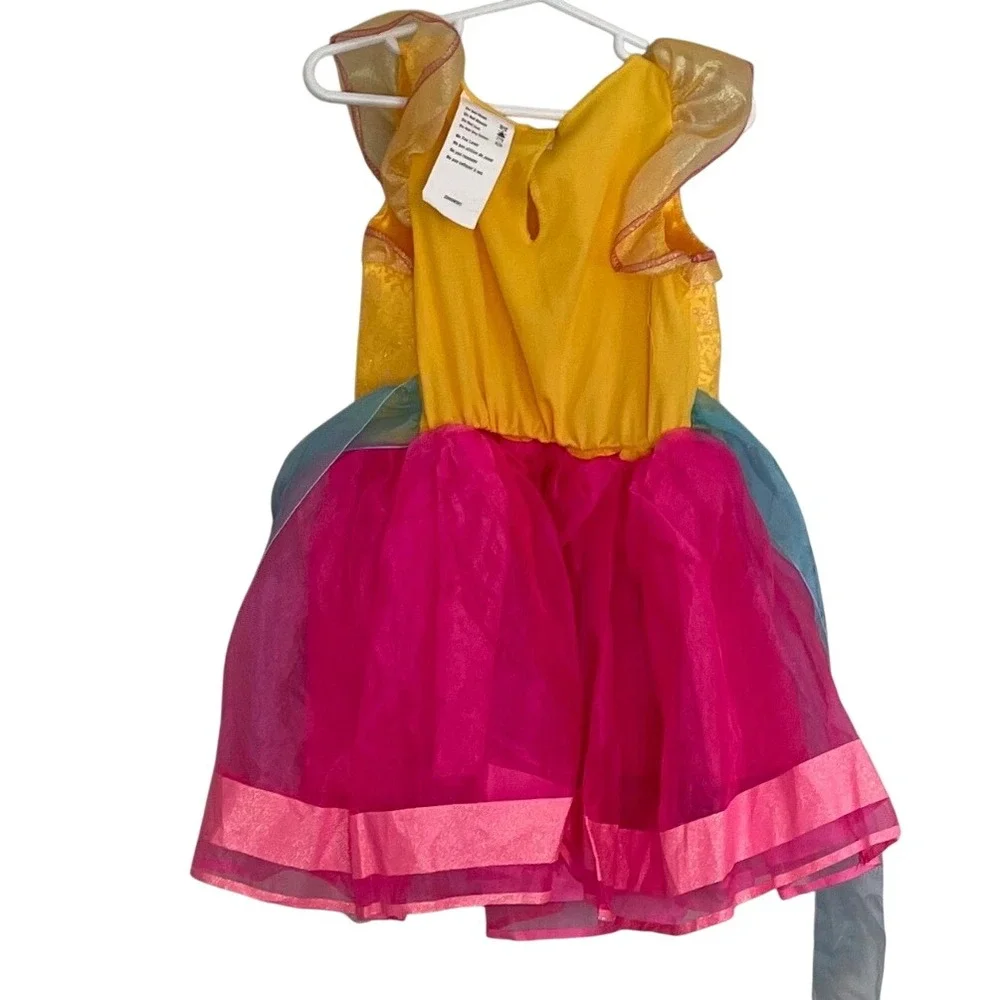 Disney Jakks Pacific Princess Amber Sofia the First Costume Dress Yellow 4-6X
